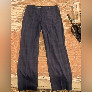 Plaid navy blue pants. Great condition!
